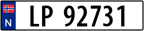 Truck License Plate